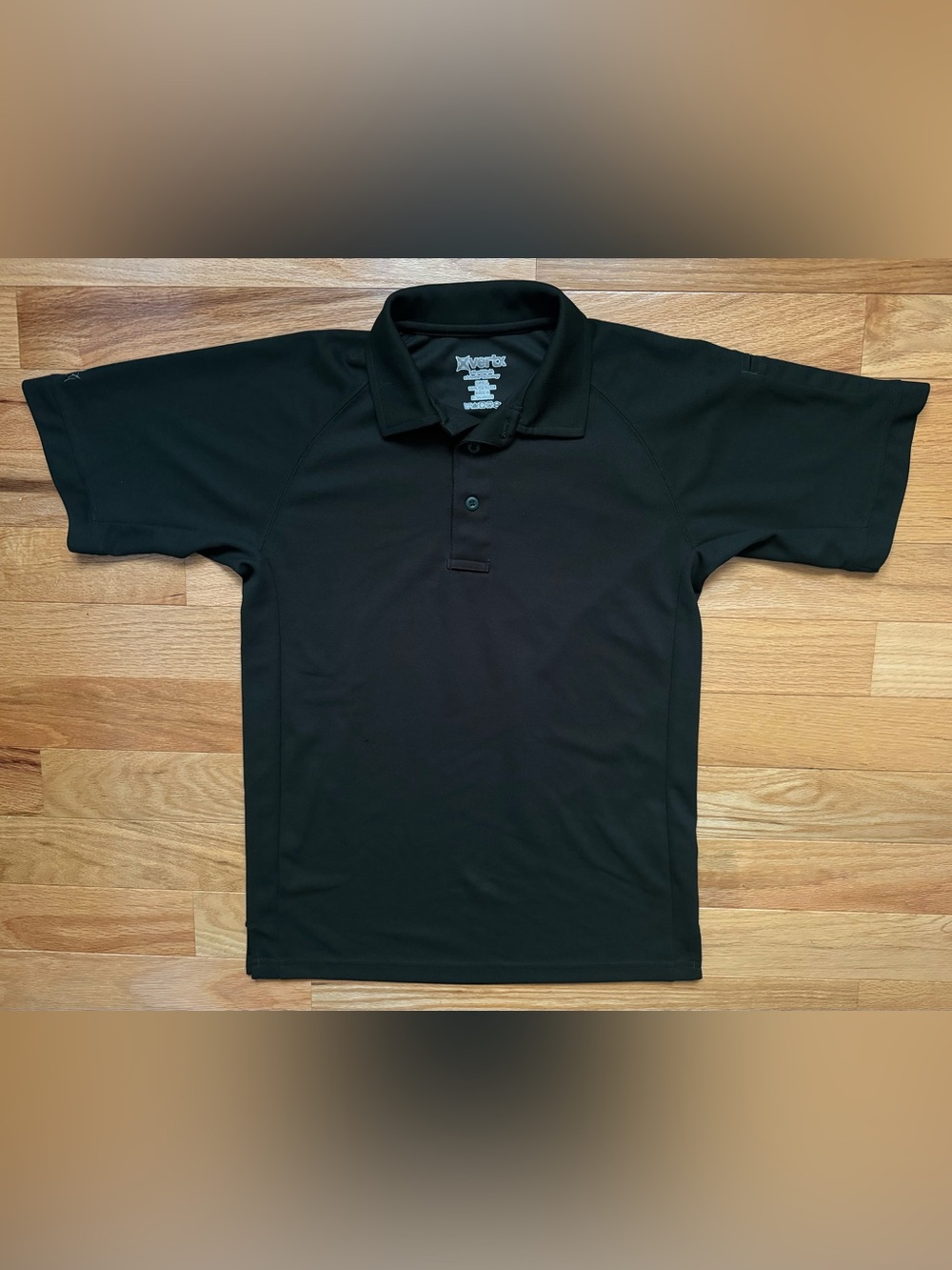 Vertx Men's Coldblack Short Sleeve Dark Green Performance Polo, Size Small